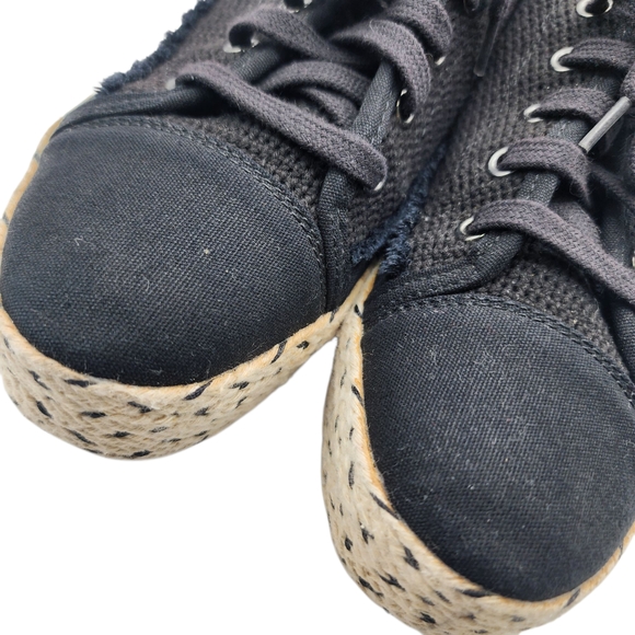 BOBS from Skechers Black Canvas Sneakers Size 7.5 - Picture 4 of 9